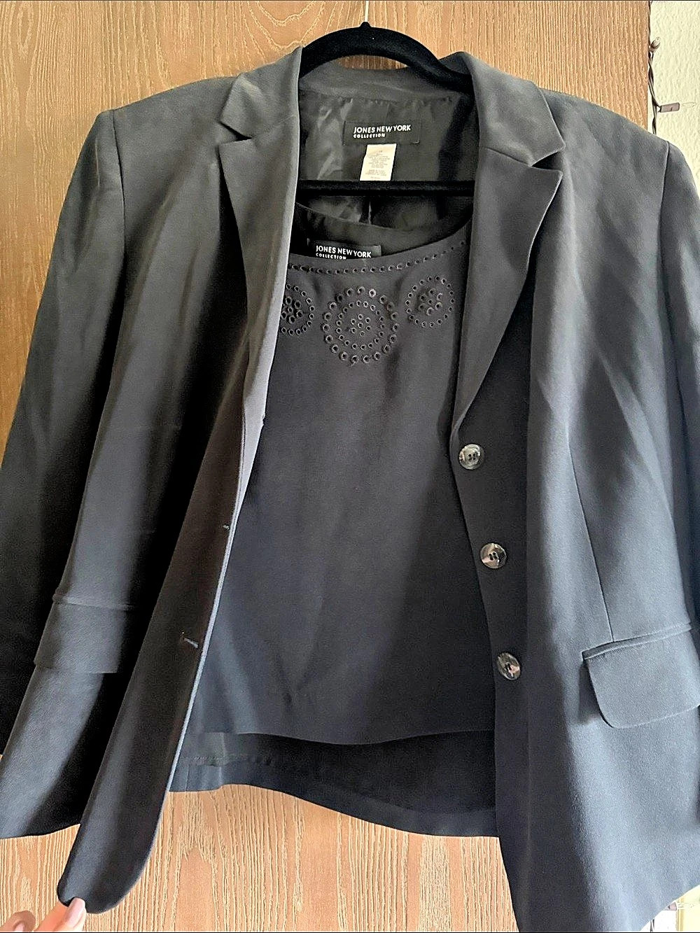 Jones New York Women's Silk Blend Blazer Set Size 16 2 piece